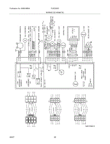 22 - Wiring Schematic parts for Frigidaire Refrigerator FLSC238DSB from AppliancePartsPros.com
