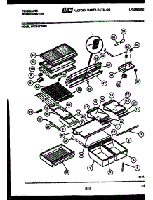 04 - Shelves And Supports parts for Frigidaire Refrigerator FPCE19TNL1 from AppliancePartsPros.com
