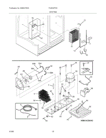 13 - System parts for Frigidaire Refrigerator FLSC23F6DS4 from AppliancePartsPros.com