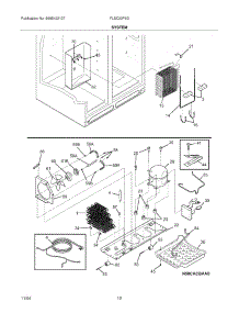13 - System parts for Frigidaire Refrigerator FLSC23F6DW1 from AppliancePartsPros.com