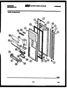 03 - Refrigerator Door Parts parts for Frigidaire Refrigerator FPCE22VWFL0 from AppliancePartsPros.com
