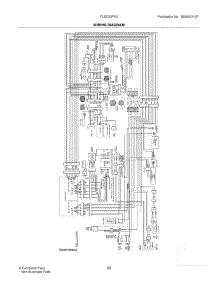 23 - Wiring Diagram parts for Frigidaire Refrigerator FLSC23F6DW1 from AppliancePartsPros.com
