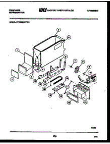 08 - Ice Dispenser parts for Frigidaire Refrigerator FPCE22VWFH3 from AppliancePartsPros.com