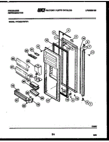 03 - Refrigerator Door Parts parts for Frigidaire Refrigerator FPCE22VWFW1 from AppliancePartsPros.com
