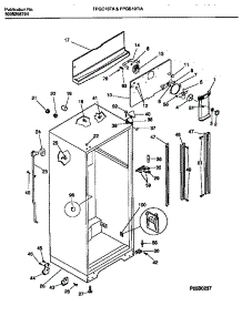 03 - Cabinet With Fan Assembly parts for Frigidaire Refrigerator FPGC18TAW4 from AppliancePartsPros.com