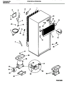 05 - Cooling System parts for Frigidaire Refrigerator FPGC18TAW4 from AppliancePartsPros.com