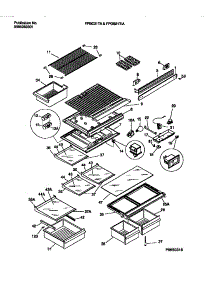 04 - Shelves, Controls, Divider, Mullion parts for Frigidaire Refrigerator FPGS21TIAL3 from AppliancePartsPros.com