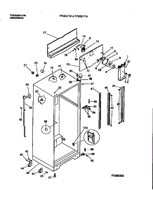 03 - Cabinet W / Fan Assembly parts for Frigidaire Refrigerator FPGS21TIAW3 from AppliancePartsPros.com