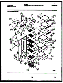 05 - Shelves And Supports parts for Frigidaire Refrigerator FPCE22V3FW0 from AppliancePartsPros.com