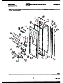 03 - Refrigerator Door Parts parts for Frigidaire Refrigerator FPCE24VWFH0 from AppliancePartsPros.com