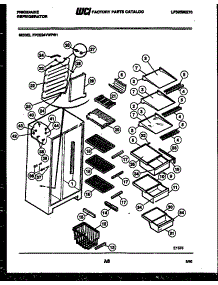 05 - Shelves And Supports parts for Frigidaire Refrigerator FPCE24VWFF1 from AppliancePartsPros.com