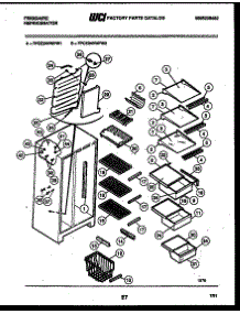 05 - Shelves And Supports parts for Frigidaire Refrigerator FPCE24VWPW2 from AppliancePartsPros.com