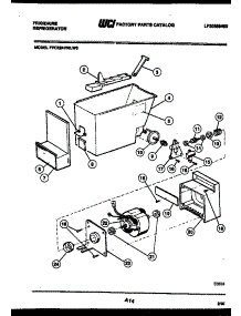 08 - Ice Dispenser parts for Frigidaire Refrigerator FPCE24VWLW0 from AppliancePartsPros.com
