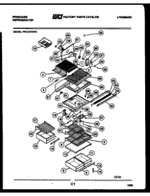 04 - Shelves And Supports parts for Frigidaire Refrigerator FPCI19TIFW1 from AppliancePartsPros.com