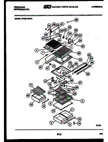 04 - Shelves And Supports parts for Frigidaire Refrigerator FPCI21TIFW1 from AppliancePartsPros.com