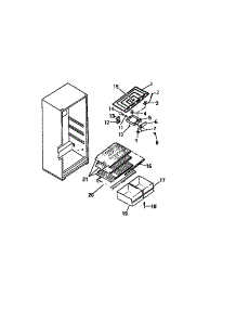 04 - Interior Food Compartment parts for Frigidaire Refrigerator FPD16TCH0 from AppliancePartsPros.com