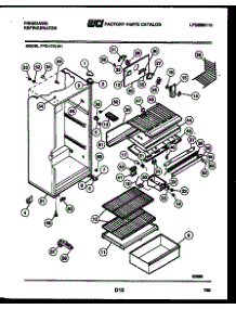 04 - Cabinet Parts parts for Frigidaire Refrigerator FPD14TILF1 from AppliancePartsPros.com