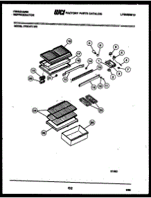 04 - Shelves And Supports parts for Frigidaire Refrigerator FPD14TLA0 from AppliancePartsPros.com