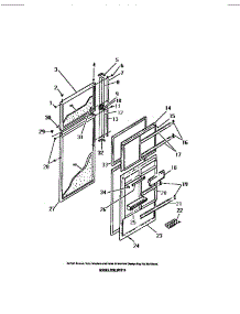 12 - Food And Freezer Doors parts for Frigidaire Refrigerator FPD18TCH0 from AppliancePartsPros.com