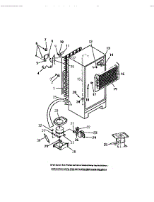 16 - Compressor, Condenser, Evaporator parts for Frigidaire Refrigerator FPD18TCH0 from AppliancePartsPros.com