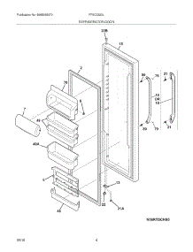 05 - Refrigerator Door parts for Frigidaire Refrigerator FFSC2323LS1 from AppliancePartsPros.com