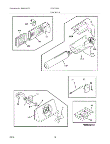 11 - Controls parts for Frigidaire Refrigerator FFSC2323LS1 from AppliancePartsPros.com