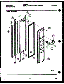 03 - Freezer Door Parts parts for Frigidaire Refrigerator FPCI19VFL0 from AppliancePartsPros.com