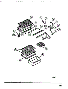 04 - Food Compartment, Shelves, Moulding parts for Frigidaire Refrigerator FPD14TLA1 from AppliancePartsPros.com