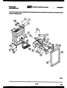07 - Ice Door, Dispenser And Water Tanks parts for Frigidaire Refrigerator FPCE24VWLH0 from AppliancePartsPros.com