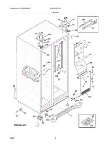 07 - Cabinet parts for Frigidaire Refrigerator FPHS2387KF1 from AppliancePartsPros.com
