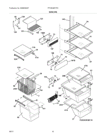 09 - Shelves parts for Frigidaire Refrigerator FPHS2387KF6 from AppliancePartsPros.com