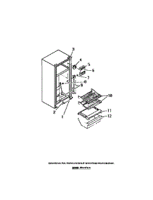 04 - Food Compartment, Shelves, Moulding parts for Frigidaire Refrigerator FPI11TAL3 from AppliancePartsPros.com