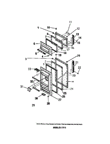 05 - Food & Freezer Doors parts for Frigidaire Refrigerator FPI11TAL3 from AppliancePartsPros.com
