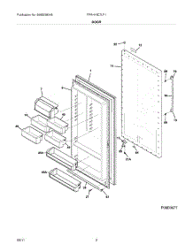 03 - Door parts for Frigidaire Refrigerator FPRH19D7LF1 from AppliancePartsPros.com