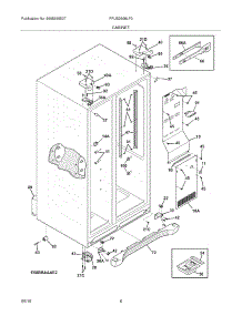 07 - Cabinet parts for Frigidaire Refrigerator FPUS2698LF0 from AppliancePartsPros.com