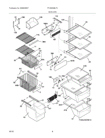 09 - Shelves parts for Frigidaire Refrigerator FPUS2698LF0 from AppliancePartsPros.com