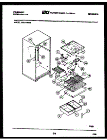 04 - Shelves And Supports parts for Frigidaire Refrigerator FPI17TFF3 from AppliancePartsPros.com