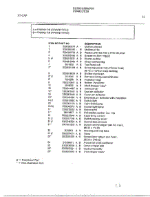 Refrigerator Page 10 parts for Frigidaire Refrigerator FPWW21TIR from AppliancePartsPros.com