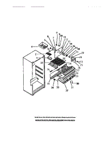 10 - Interior Freezer Compartment parts for Frigidaire Refrigerator FPE18TCL0 from AppliancePartsPros.com