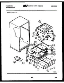 04 - Shelves And Supports parts for Frigidaire Refrigerator FPE19TIFA0 from AppliancePartsPros.com