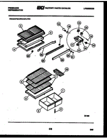 04 - Shelves And Supports parts for Frigidaire Refrigerator FPD18TLFA1 from AppliancePartsPros.com