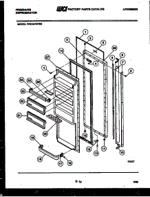 03 - Refrigerator Door Parts parts for Frigidaire Refrigerator FPE19V3FA0 from AppliancePartsPros.com