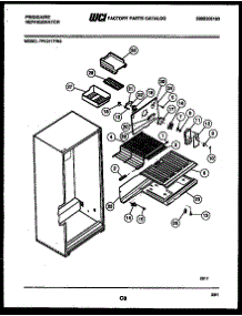 05 - Shelves And Supports parts for Frigidaire Refrigerator FPE21TFF3 from AppliancePartsPros.com