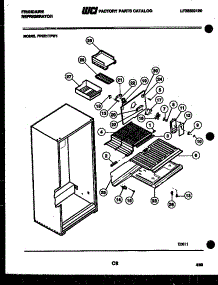 05 - Shelves And Supports parts for Frigidaire Refrigerator FPE21TFL1 from AppliancePartsPros.com