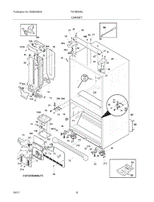 07 - Cabinet parts for Frigidaire Refrigerator FGHB2846LM5 from AppliancePartsPros.com