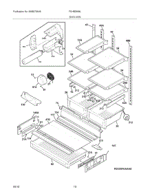 09 - Shelves parts for Frigidaire Refrigerator FGHB2878LP1 from AppliancePartsPros.com