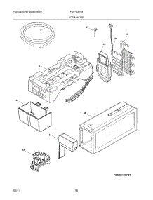 17 - Ice Maker parts for Frigidaire Refrigerator FGHF2344MP0 from AppliancePartsPros.com