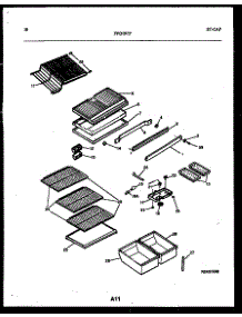 05 - Shelves And Supports parts for Frigidaire Refrigerator FPD19TPH1 from AppliancePartsPros.com