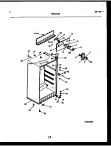 04 - Cabinet Parts parts for Frigidaire Refrigerator FPD14TPL1 from AppliancePartsPros.com