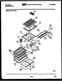 04 - Shelves And Supports parts for Frigidaire Refrigerator FPD17TFF3 from AppliancePartsPros.com
